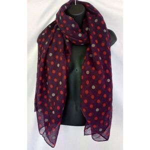 Polka Dot Print Scarf